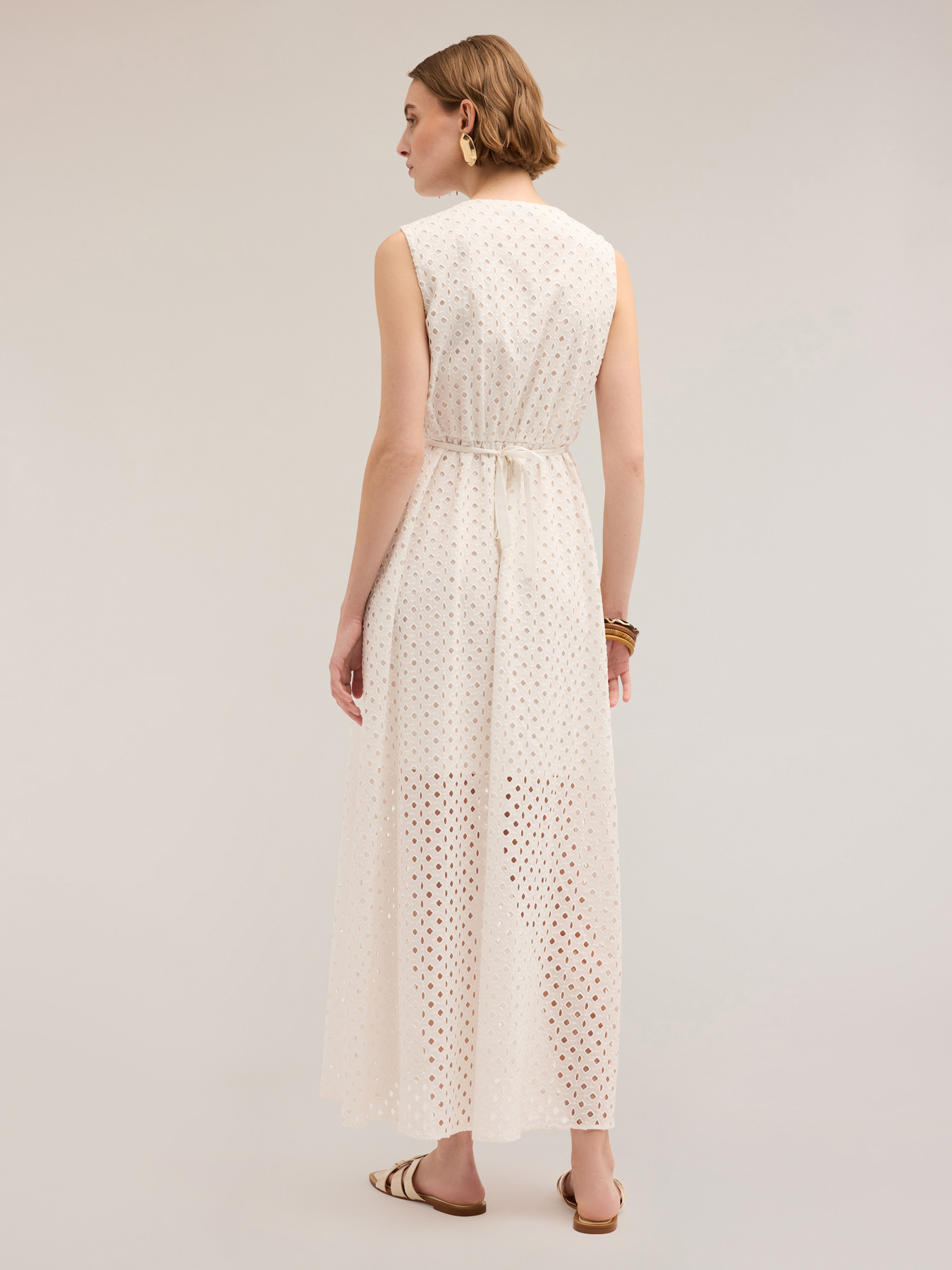 Vestido largo de bordado ingl&eacute;s image number 1