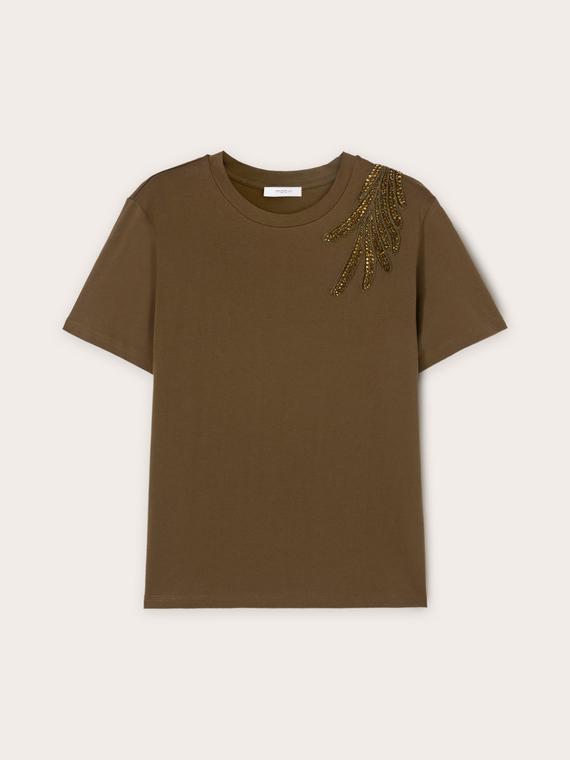 T-Shirt mit gesticktem Patch