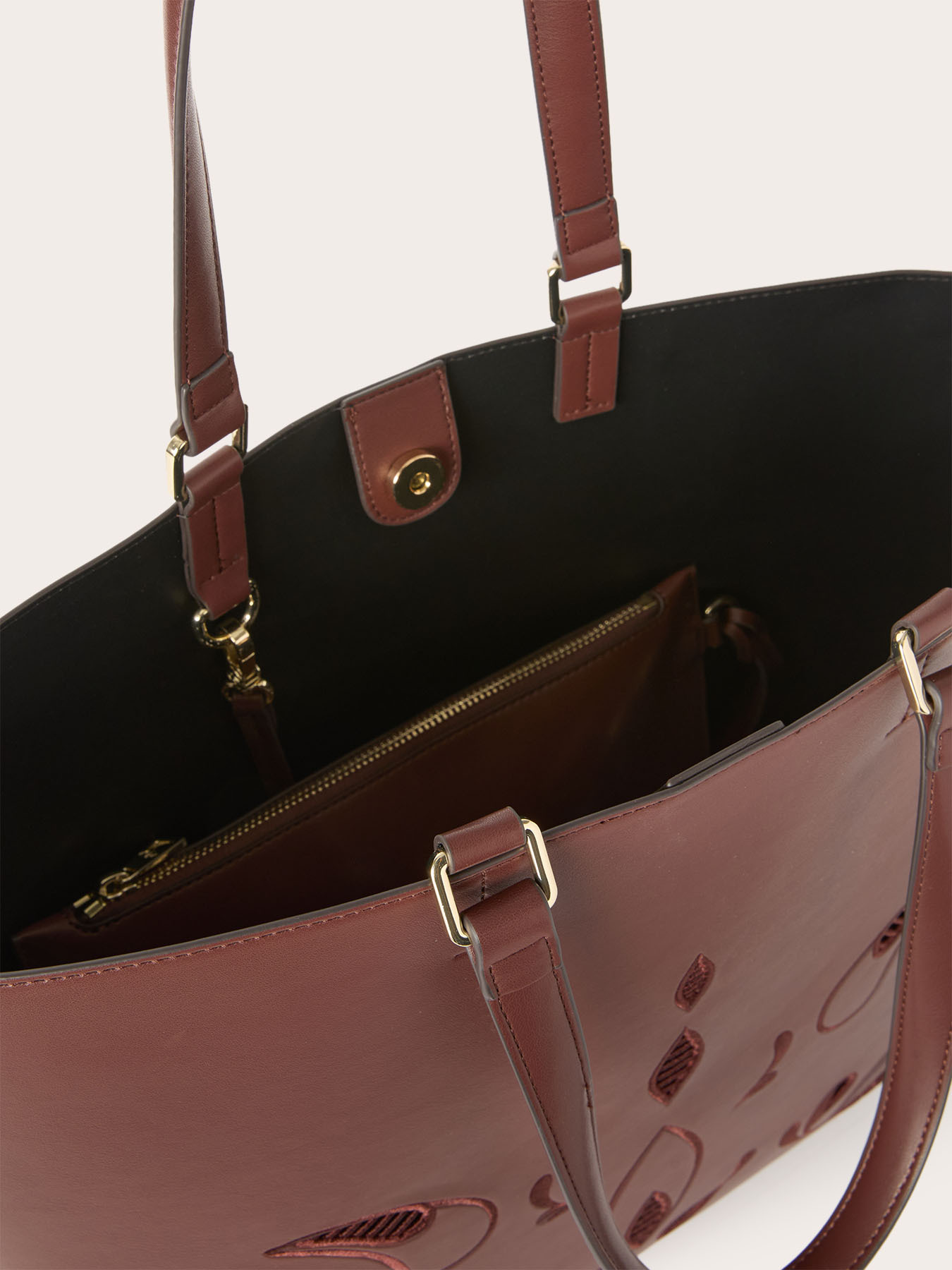 Bestickte Shopping Bag mit Griffen image number 4