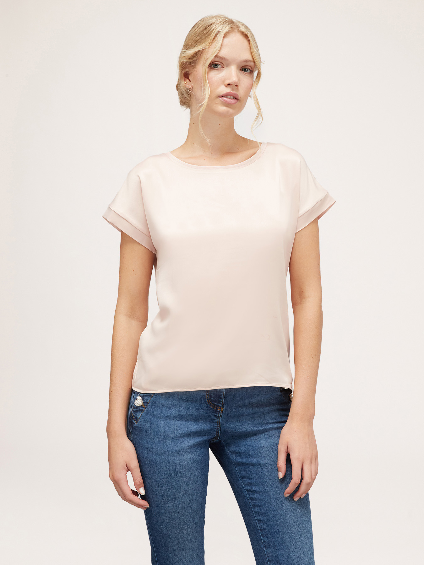 Tricou din două materiale image number 0