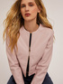 Kragenlose Blousonjacke aus beschichtetem Stoff image number 0