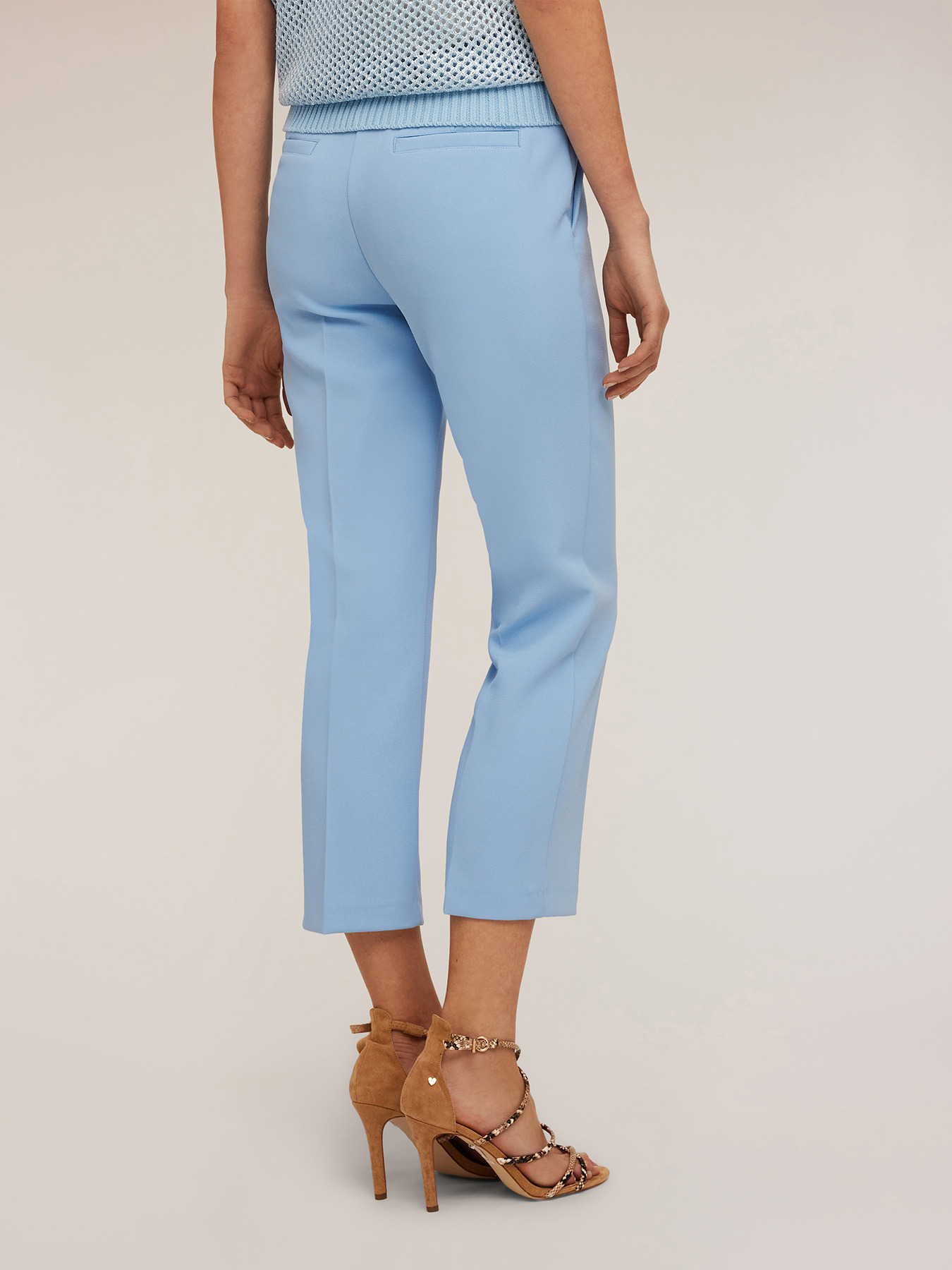 Pantaloni regular con piega stirata image number 1