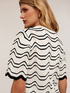 Maglia a righe punto mosso image number 3