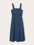 Vestito con bottoni in denim misto lyocell image number 4