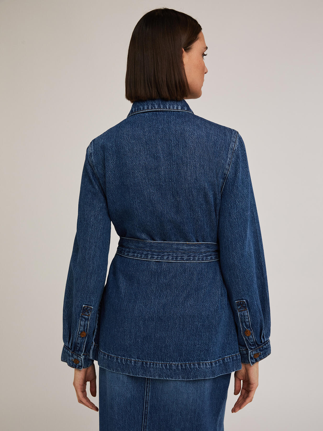 Lyocell blend denim Saharan jacket image number 1