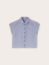 Short-sleeved linen shirt image number 4