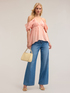 Top off-shoulder in cotone image number 2