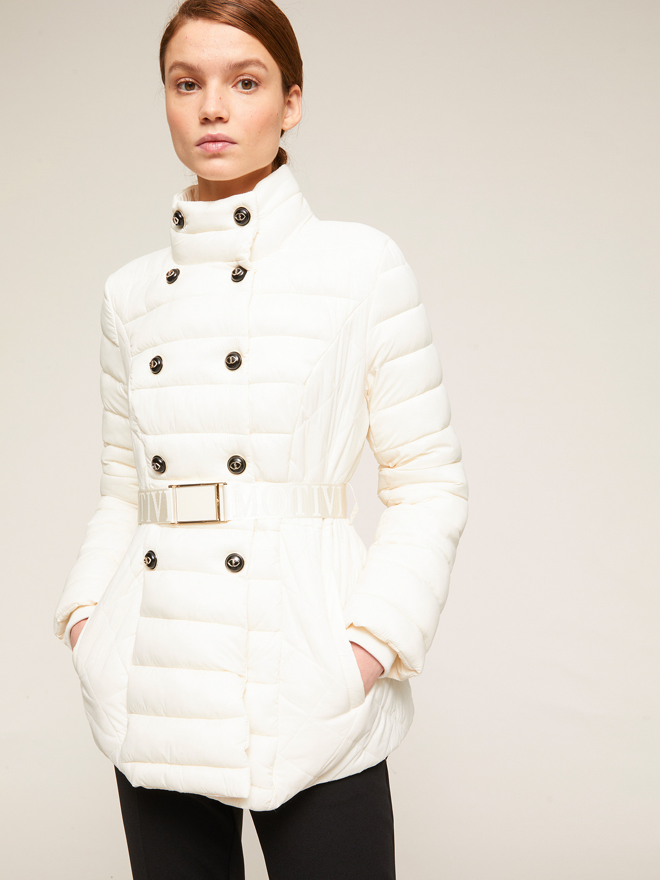 Double-breasted padded jacket image number 2