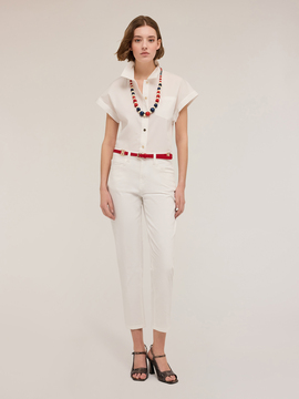 Pantaloni carrot Rianne in cotone