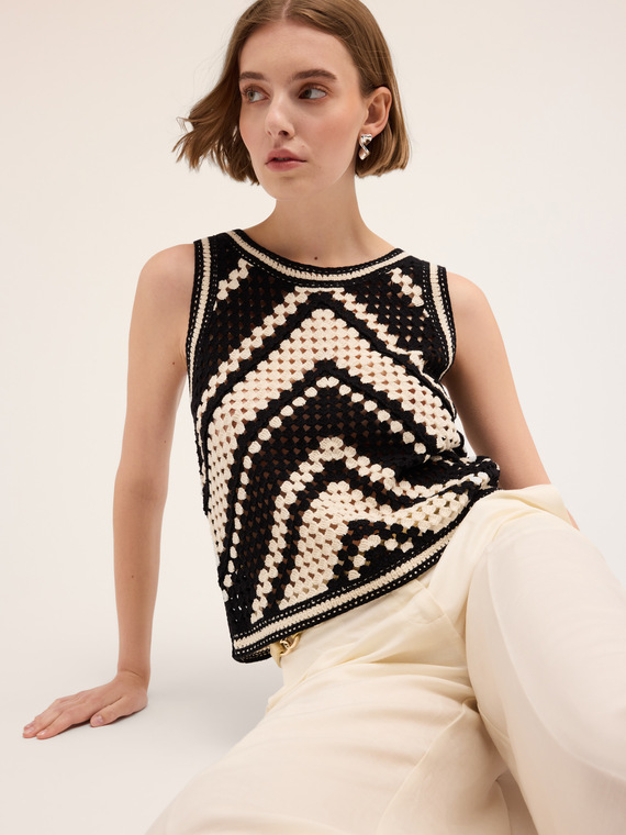 Top en punto de ganchillo