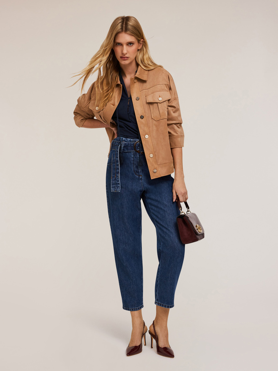 Giacca effetto velluto