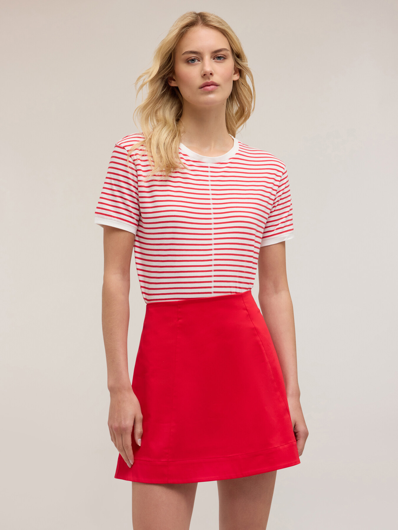 T-shirt en coton &agrave; rayures image number 2