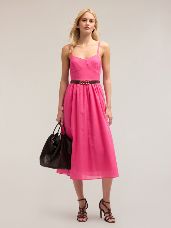 Vestito in voile con cut-out posteriore