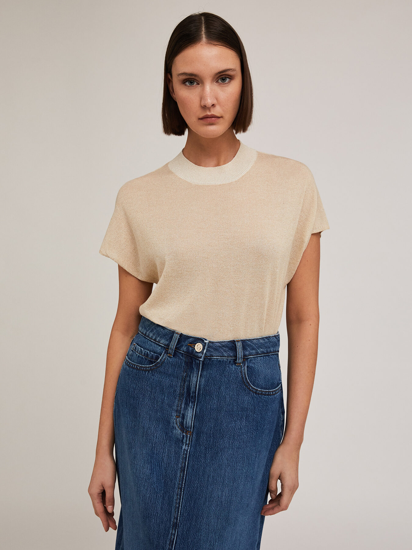 Pull kimono en viscose lurex image number 2