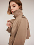Double-breasted technical fabric trench-coat image number 3