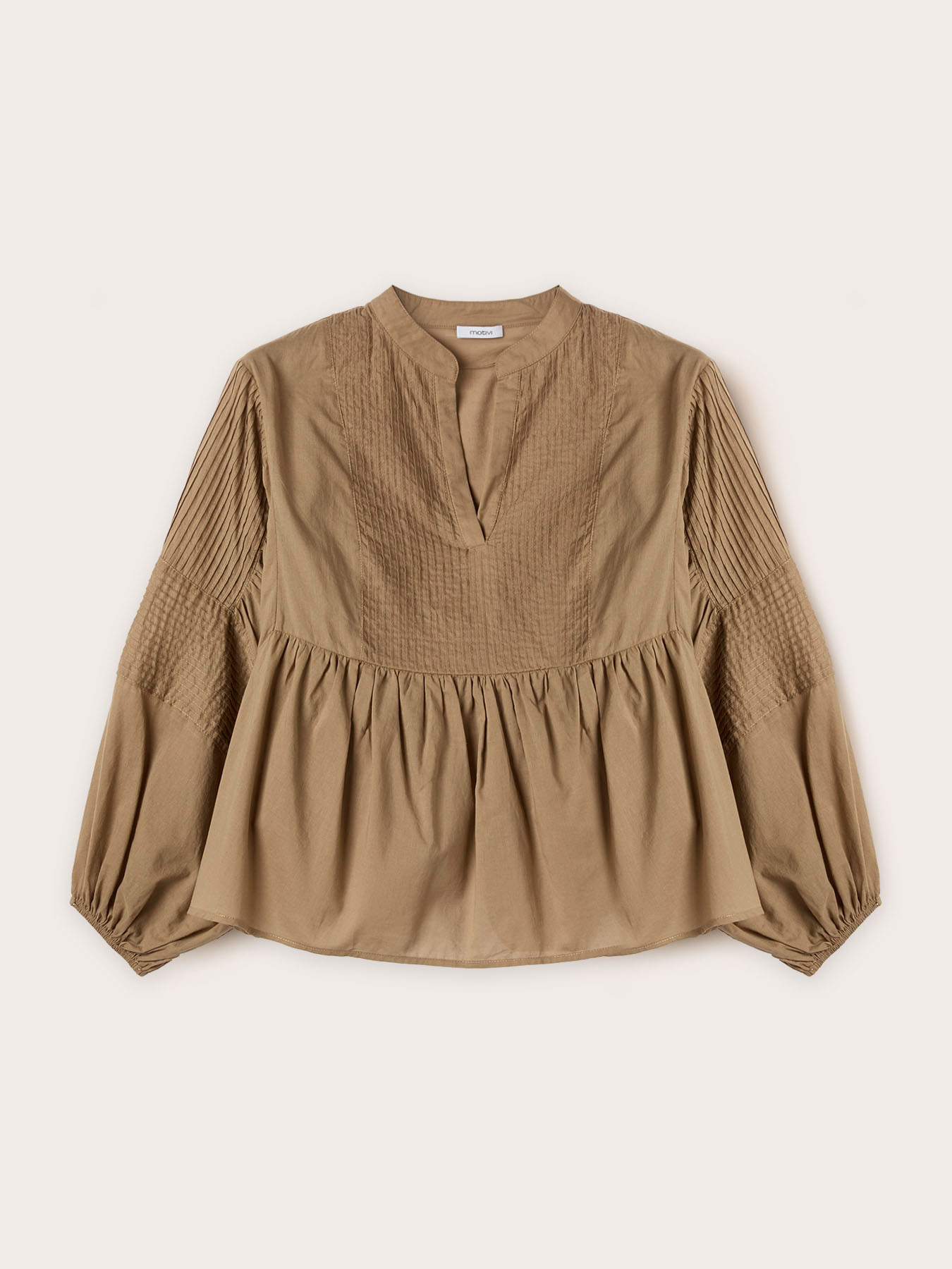 Oversized blouse with pleated feature image number 4