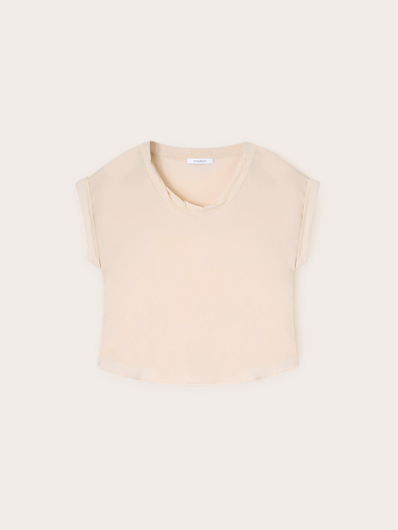 Blusa con bordo ritorto