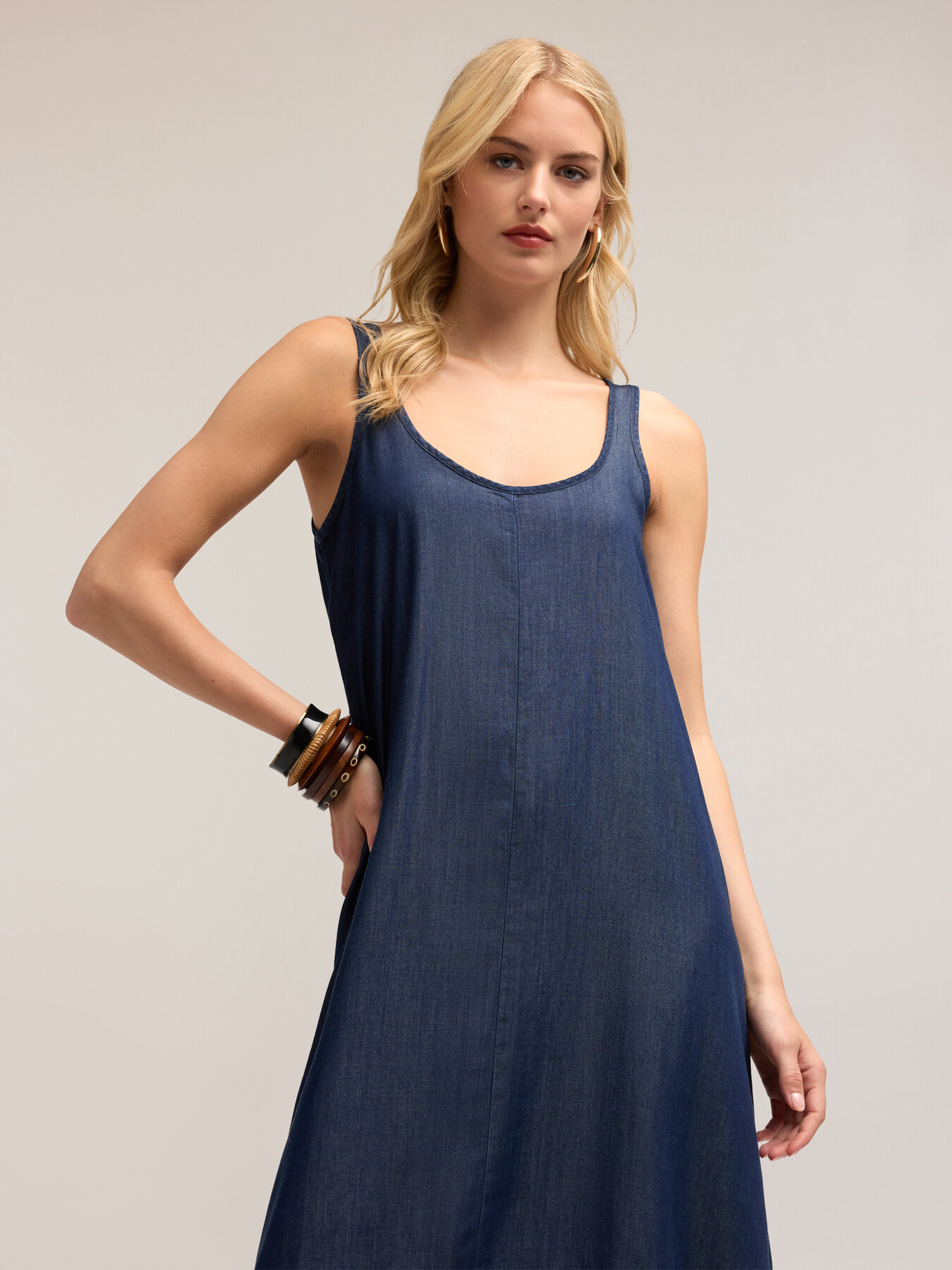 Vestido largo de TENCEL&trade; image number 3