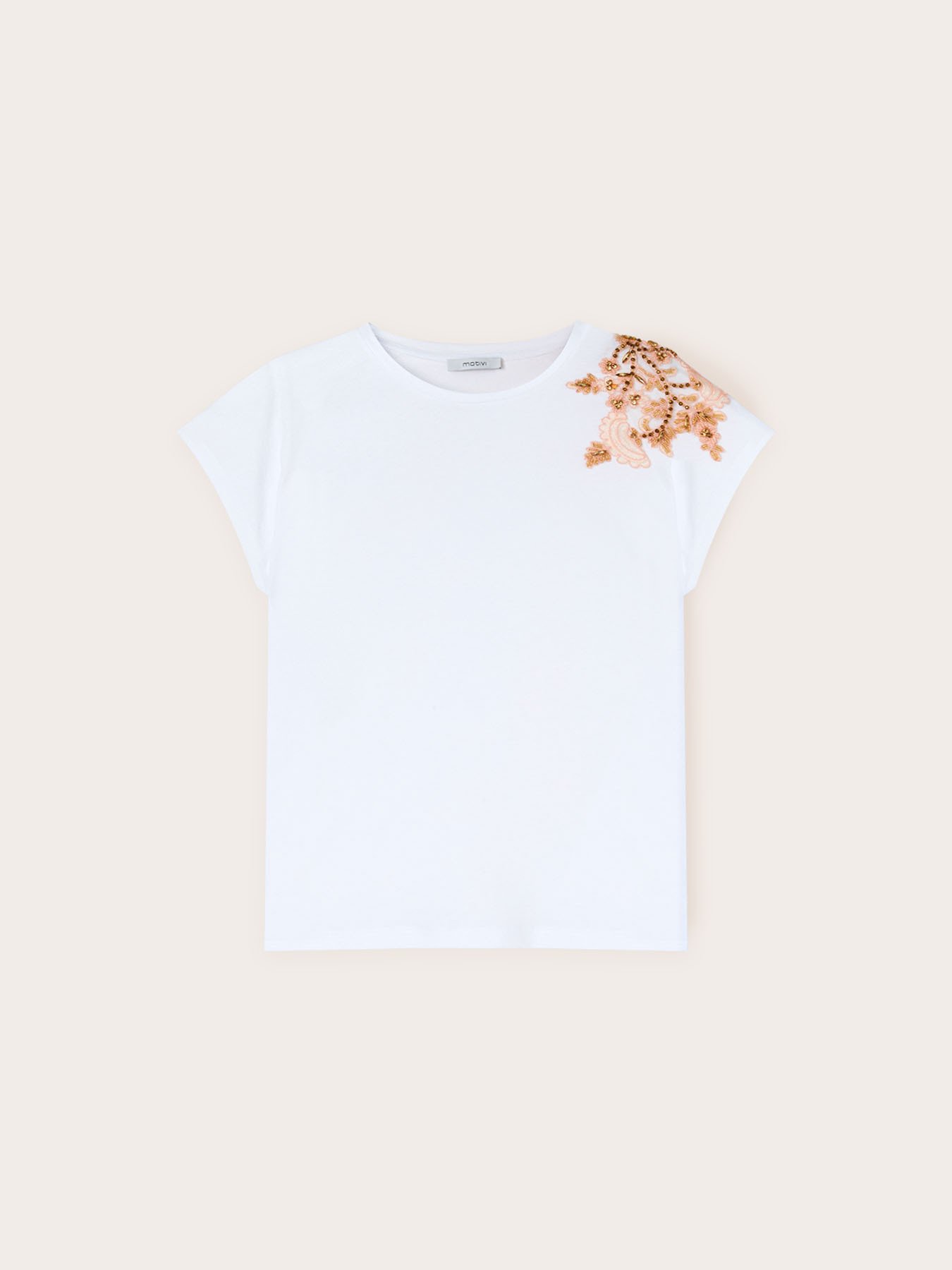 T-shirt avec patch brod&eacute; image number 4