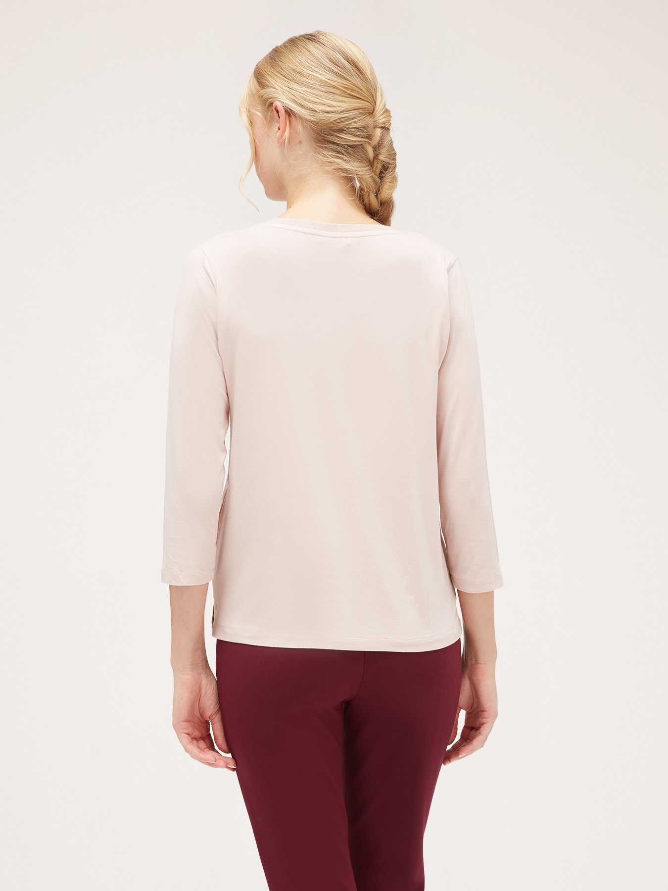 Tricou basic din două materiale image number 1