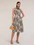 Vestido flare con fantas&iacute;a jungle image number 0