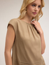 Voile blouse with back cut-out feature image number 2
